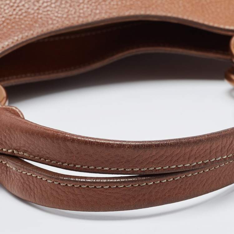Pre Owned Cartier Brown Leather Small Marcello De Cartier Tote