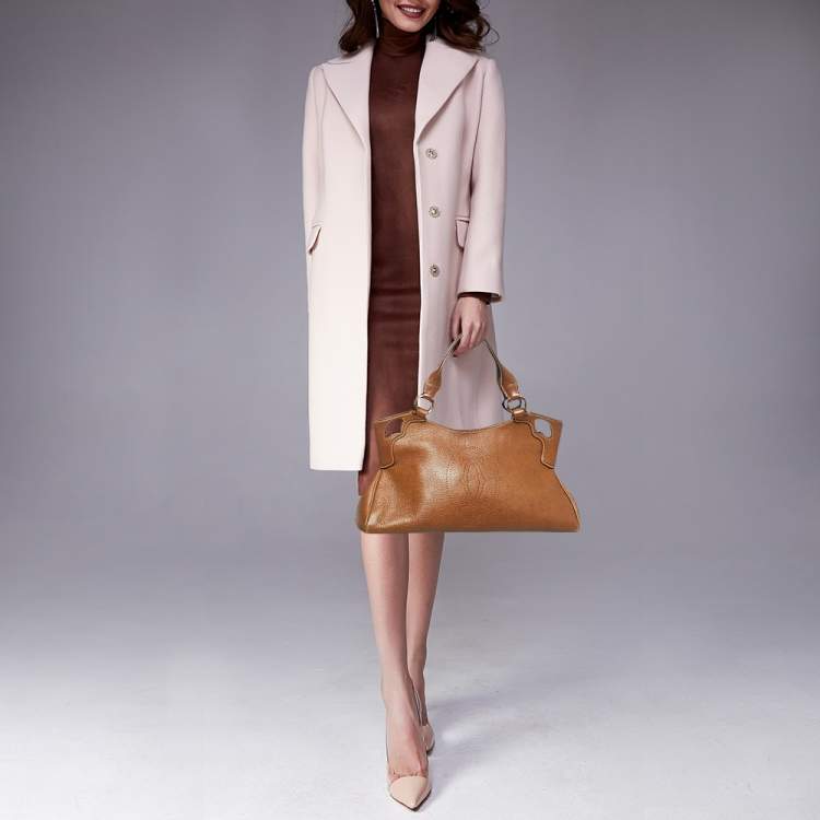 Pre Owned Cartier Brown Leather Small Marcello De Cartier Tote