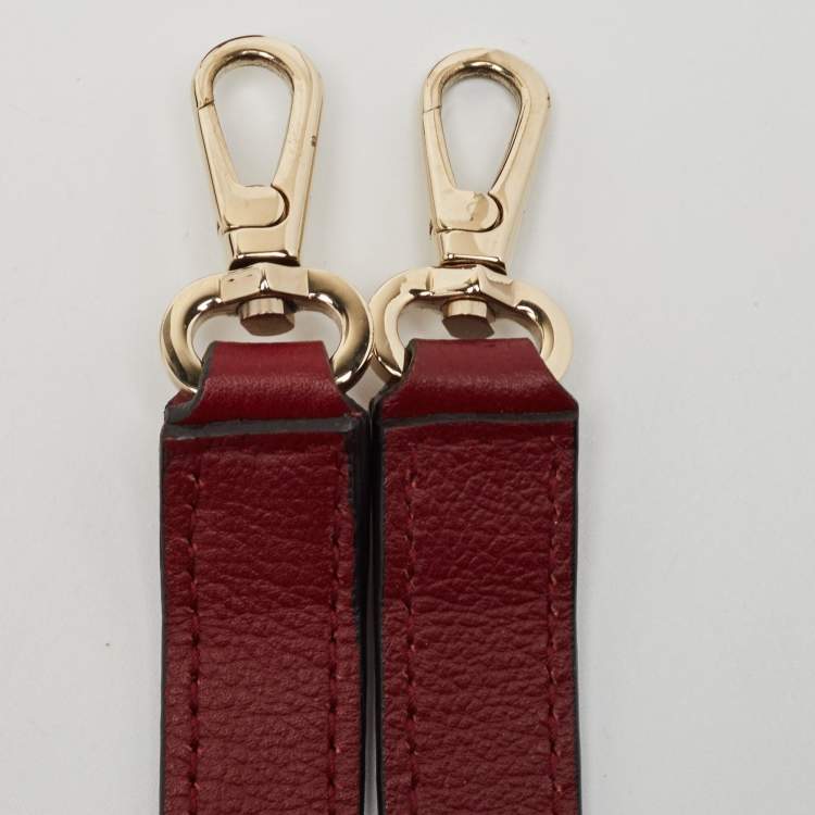 مملوكة مسبقًا Cartier Dark Red Leather Mini C de Cartier Satchel