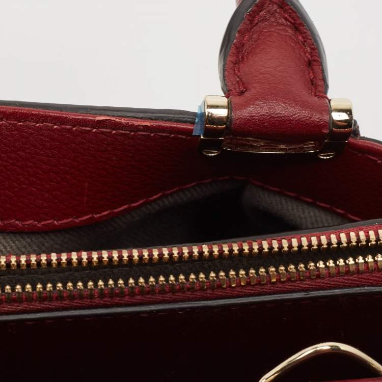 مملوكة مسبقًا Cartier Dark Red Leather Mini C de Cartier Satchel