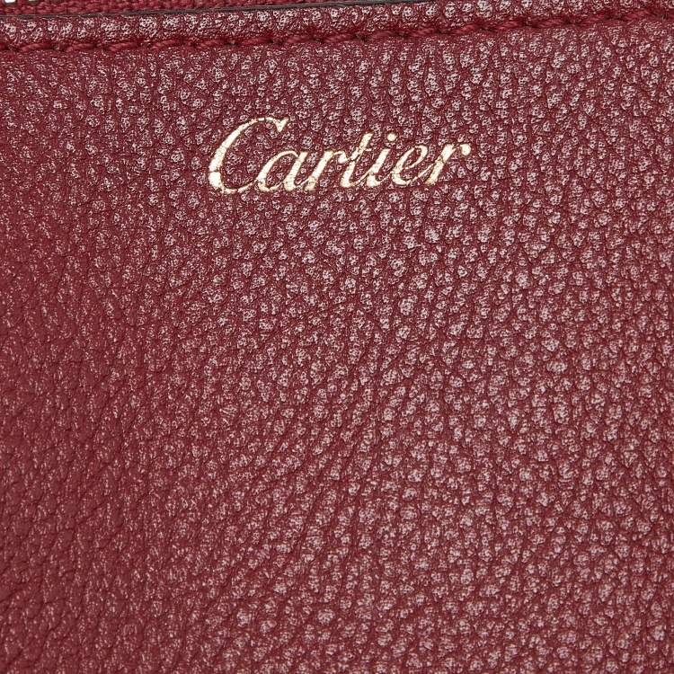 Pre Owned Cartier Red Leather Mini C de Cartier Satchel