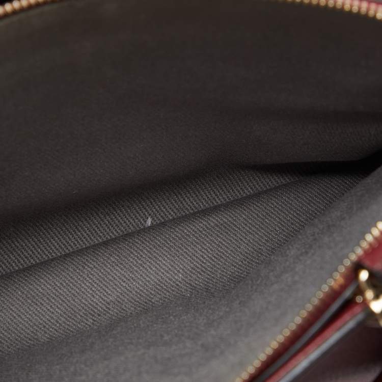 Pre Owned Cartier Red Leather Mini C de Cartier Satchel