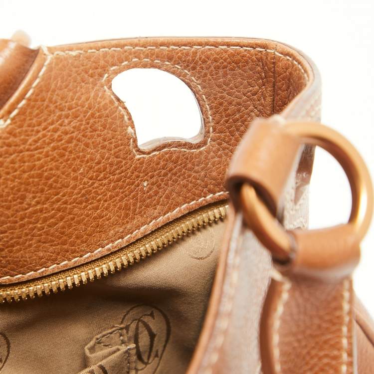 Pre Owned Cartier Brown Leather Small Marcello de Cartier Bag