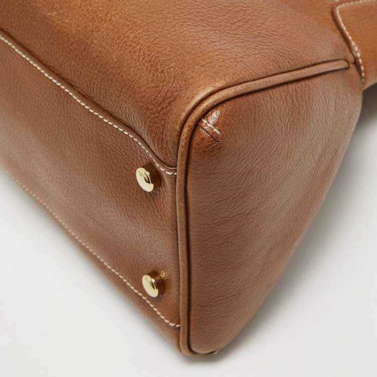 Pre Owned Cartier Brown Leather Medium Marcello de Cartier Bag