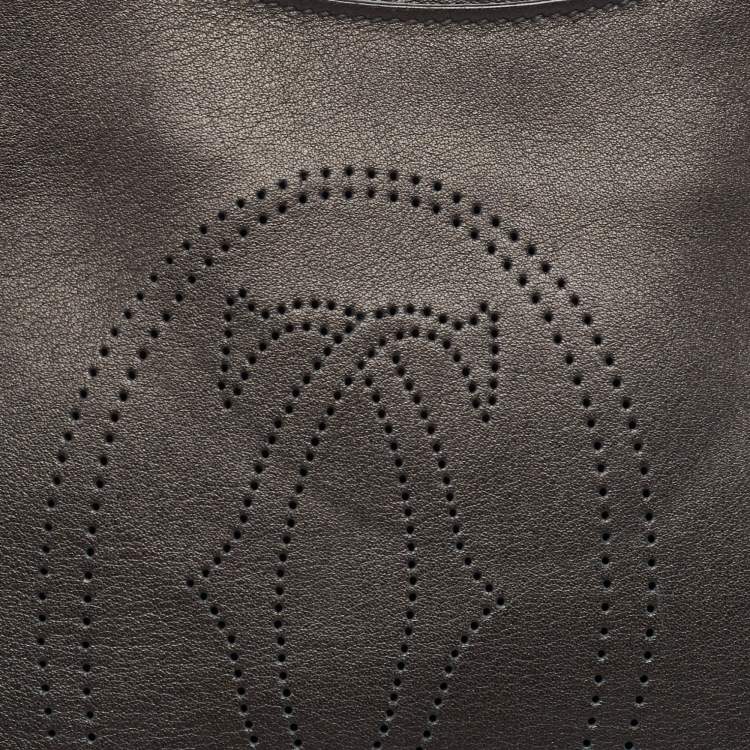 Pre Owned Cartier Black Karung Leather Medium Marcello de Cartier Bag