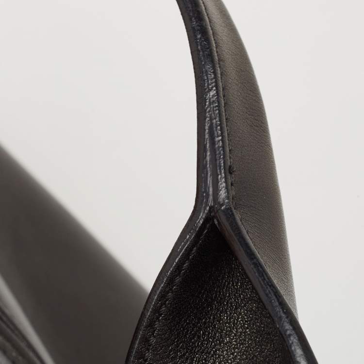 Pre Owned Cartier Black Karung Leather Medium Marcello de Cartier Bag