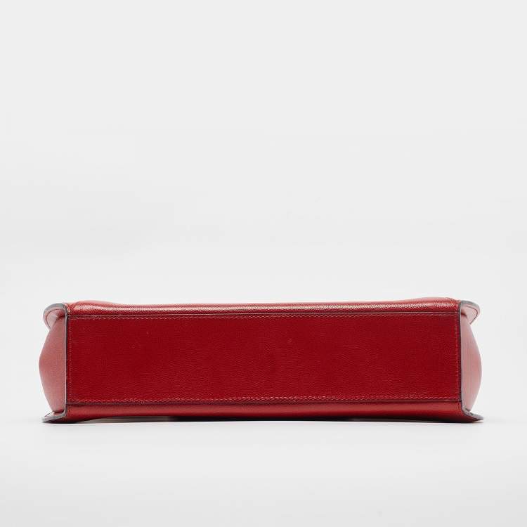 Pre Owned Cartier Red Leather Panthere Shoulder Bag