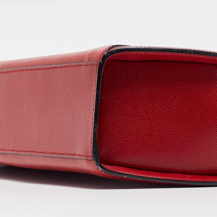 Pre Owned Cartier Red Leather Panthere Shoulder Bag