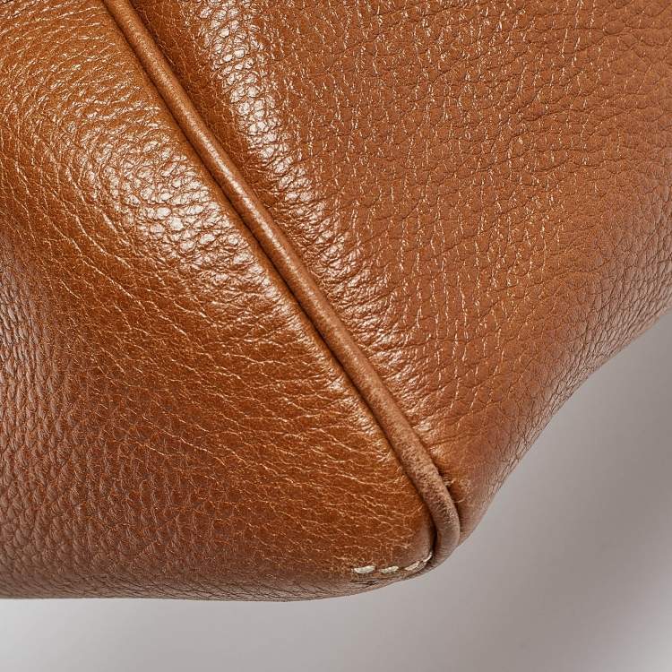 Pre Owned Cartier Brown Leather Small Marcello De Cartier Tote