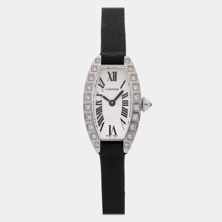 Pre Owned Cartier Mini Tonneau WJ200428 15 mm Quartz Women's Wristwatch