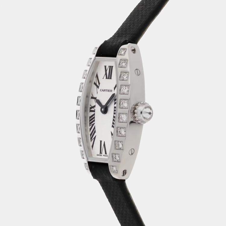 Pre Owned Cartier Mini Tonneau WJ200428 15 mm Quartz Women's Wristwatch