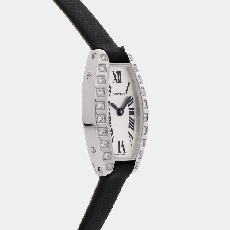Pre Owned Cartier Mini Tonneau WJ200428 15 mm Quartz Women's Wristwatch