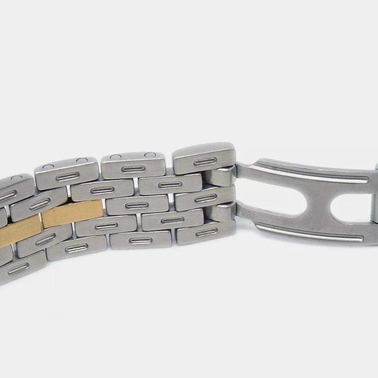 Pre Owned Cartier Beige 18k Yellow Gold Stainless Steel Panthere Vendome 1057920 Quartz Women's Wristwatch 24 mm