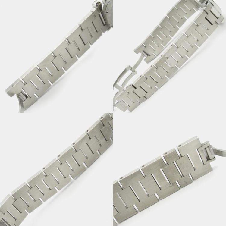 Pre Owned Cartier Pink Stainless Steel Pasha C W31058M7 Automatic Women's Wristwatch 35.5 mm