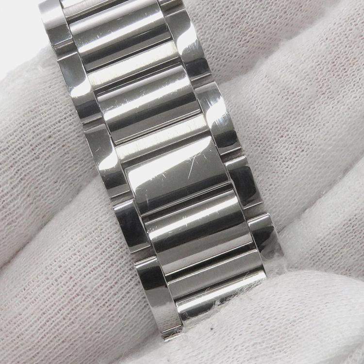 Pre Owned Cartier Tank WSTA0042 Quartz Silver Stainless Steel Women's Wristwatch 22 mm
