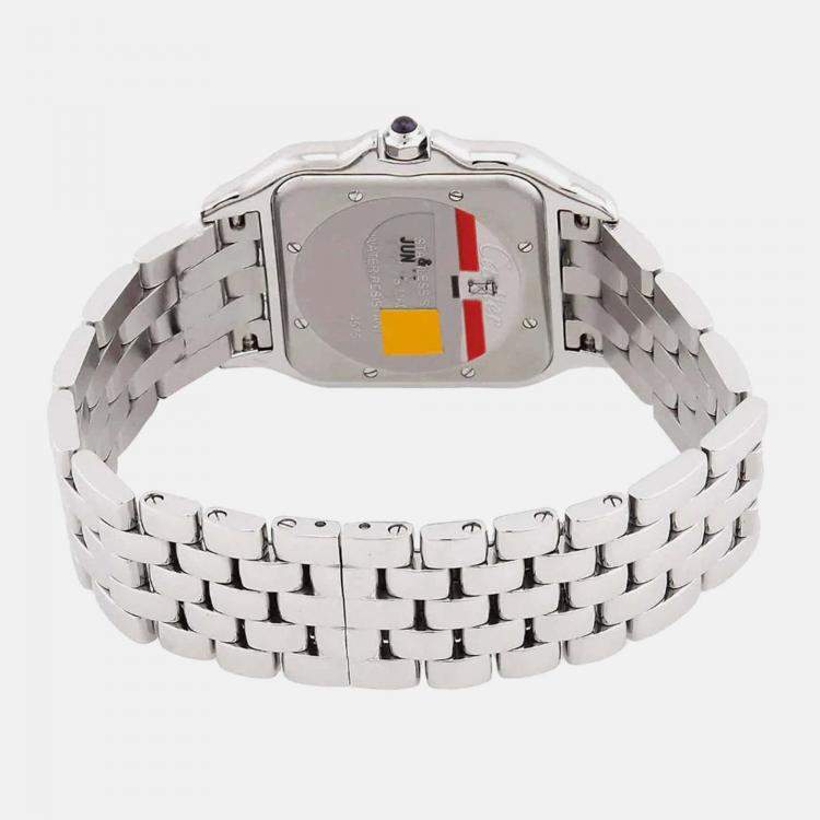 Pre Owned Panthère de Cartier WSPN0011 Automatic White Stainless Steel Women's Wristwatch 31 mm