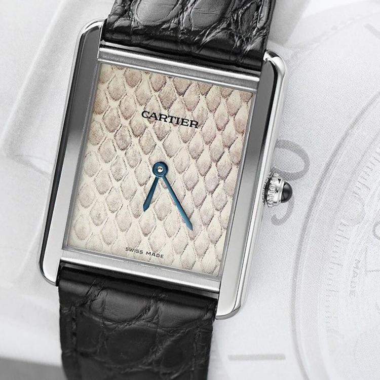 Pre Owned Cartier Tank Solo W5200020 Quartz Silver Stainless Steel Women's Wristwatch 30 mm
