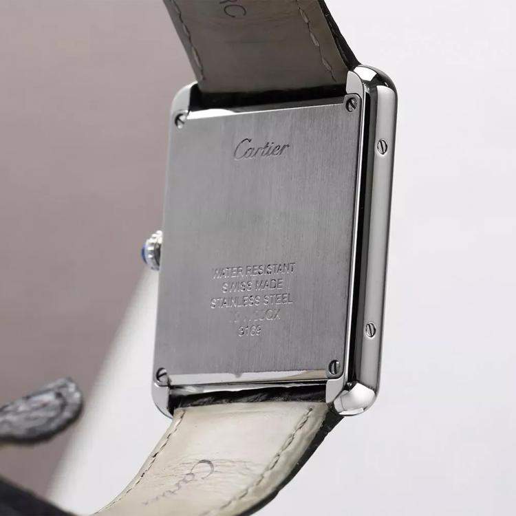 Pre Owned Cartier Tank Solo W5200020 Quartz Silver Stainless Steel Women's Wristwatch 30 mm