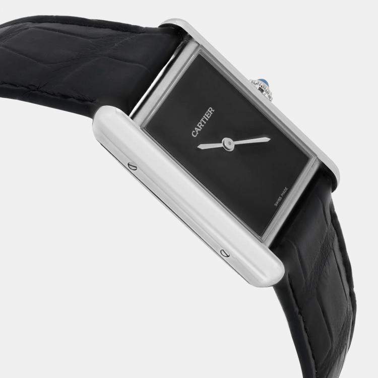Pre Owned Cartier Tank Must WSTA0072 Quartz Stainless Steel Women's Wristwatch 25.5 mm