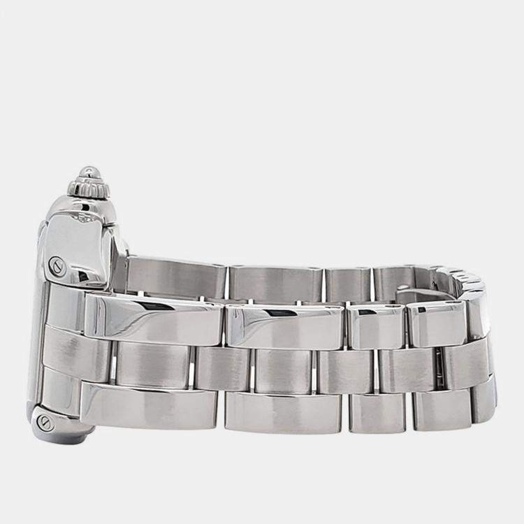 Pre Owned Cartier Roadster W62016V3 Quartz Silver Stainless Steel Women's Wristwatch 30 mm