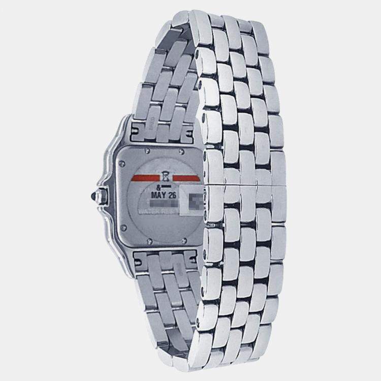 Pre Owned Cartier Panthere WSPN0015 Quartz Silver Stainless Steel Women’s Wristwatch 27 mm