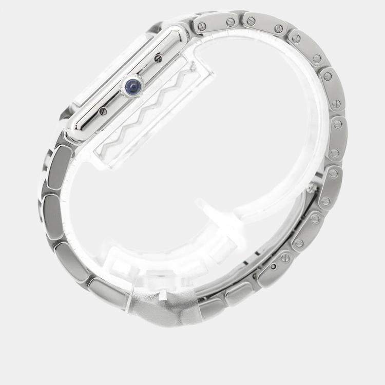 Pre Owned Cartier Tank Must WSTA0051 Quartz Silver Stainless Steel Women's Wristwatch 22 mm  
