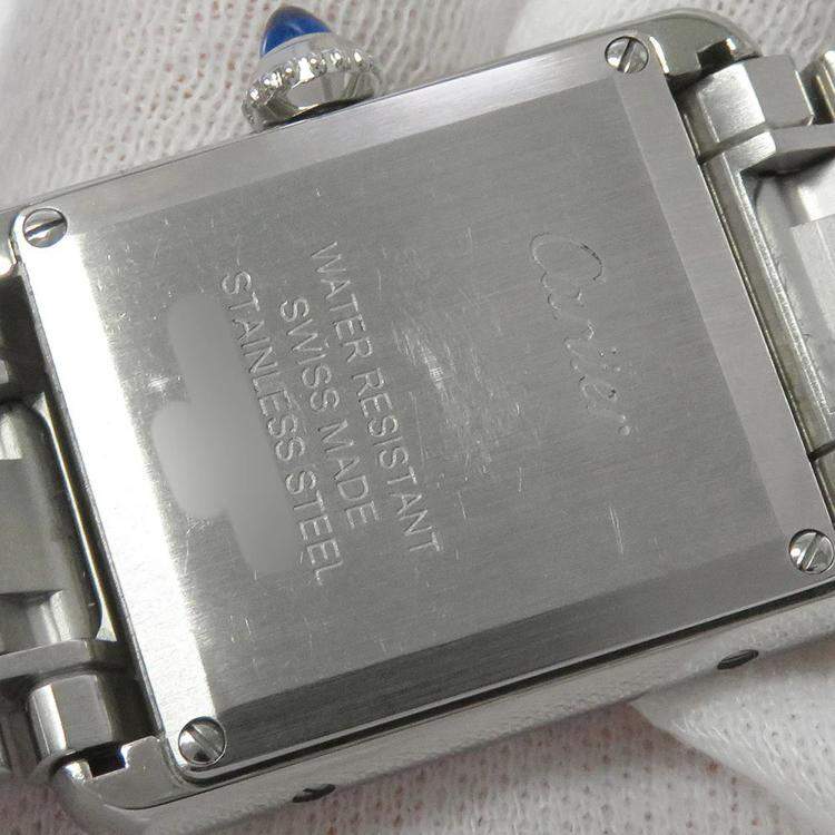 Pre Owned Cartier Tank Must WSTA0051 Quartz Silver Stainless Steel Women's Wristwatch 22 mm  