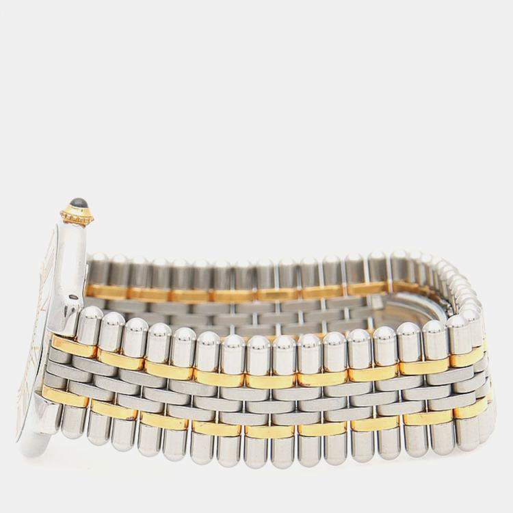 Pre Owned Cartier Must de Cartier W10050F4 Quartz Cream Stainless Steel Women's Wristwatch 31 mm