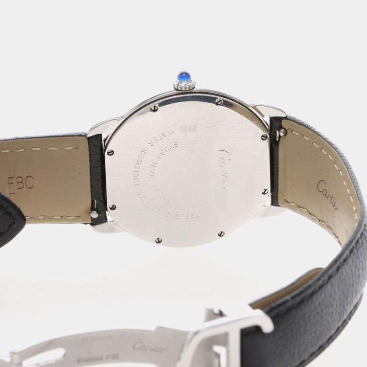 مملوكة مسبقًا Cartier Ronde Solo W6700255 Quartz Stainless Steel Men's Wristwatch 36 mm