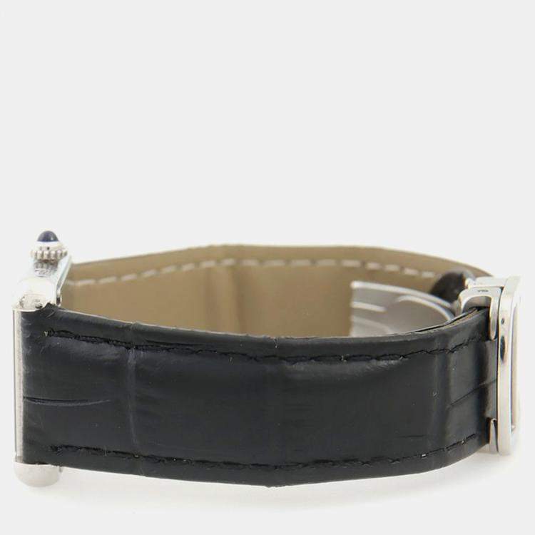 Pre Owned Cartier Tank Solo W5200005 Quartz Stainless Steel Womens Wristwatch 24.5 mm