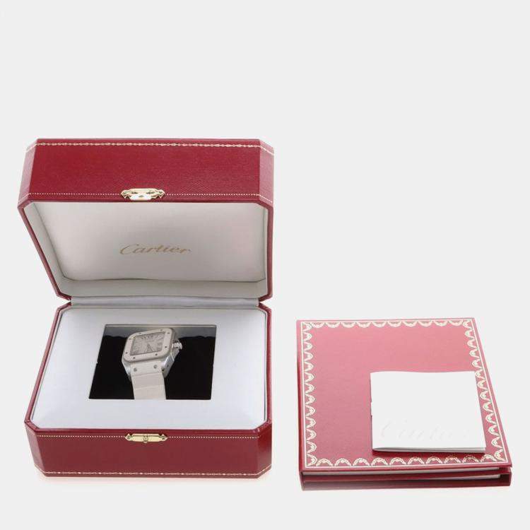 Pre Owned Cartier Santos 100 W20122U2 Automatic Stainless Steel Men's Wristwatch 33 mm