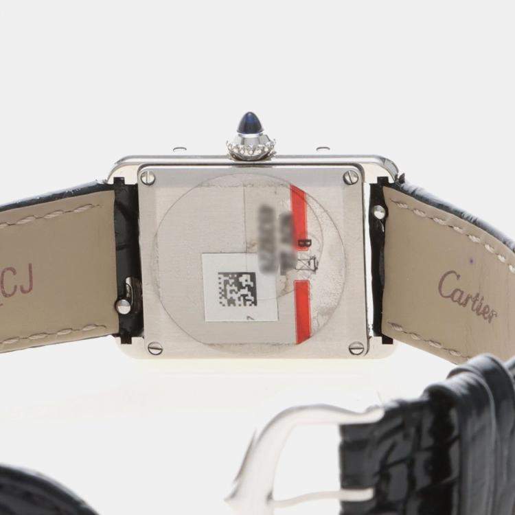 Pre Owned Cartier Tank Must WSTA0071 Quartz Stainless Steel Womens Wristwatch 22 mm