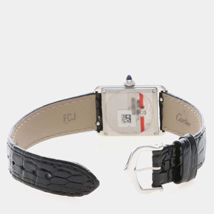 Pre Owned Cartier Tank Must WSTA0071 Quartz Stainless Steel Womens Wristwatch 22 mm