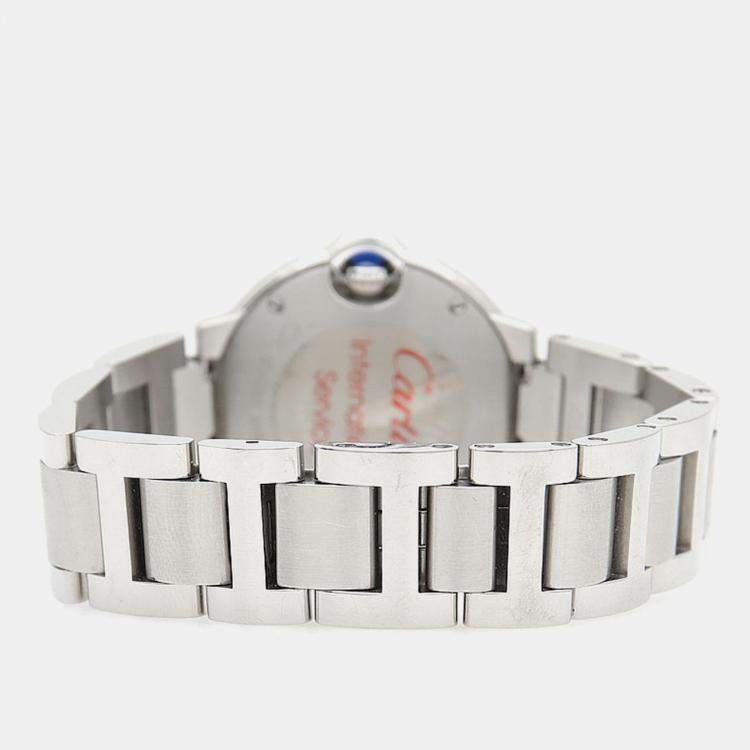 Pre Owned Cartier Ballon Bleu W6920038 Quartz Stainless Steel Women's Wristwatch 28 mm