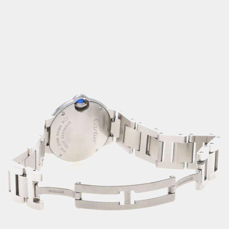 Pre Owned Cartier Ballon Bleu W69010Z4 Quartz Stainless Steel Women's Wristwatch 28 mm