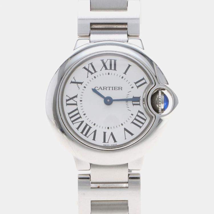 Pre Owned Cartier Ballon Bleu W69010Z4 Quartz Stainless Steel Women's Wristwatch 28 mm
