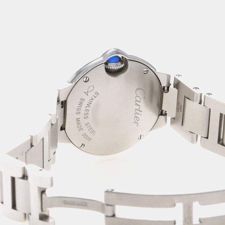 Pre Owned Cartier Ballon Bleu W69010Z4 Quartz Stainless Steel Women's Wristwatch 28 mm