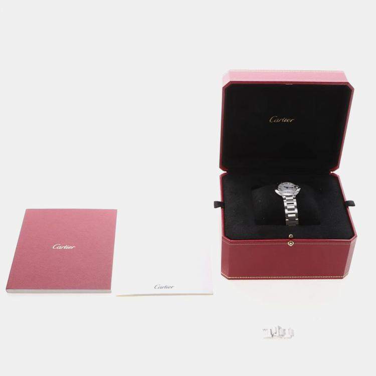 Pre Owned Cartier Ballon Bleu W69010Z4 Quartz Stainless Steel Women's Wristwatch 28 mm