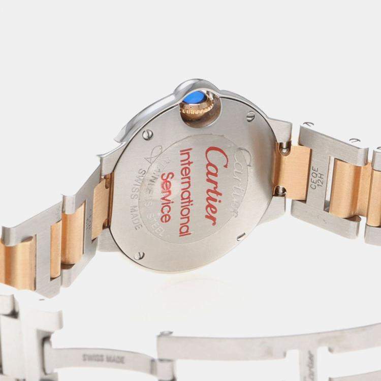 Pre Owned Cartier Ballon Bleu W6920034 Quartz Stainless Steel Women's Wristwatch 28 mm