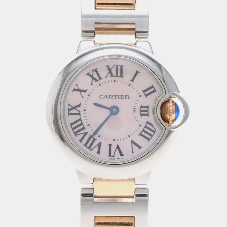Pre Owned Cartier Ballon Bleu W6920034 Quartz Stainless Steel Women's Wristwatch 28 mm