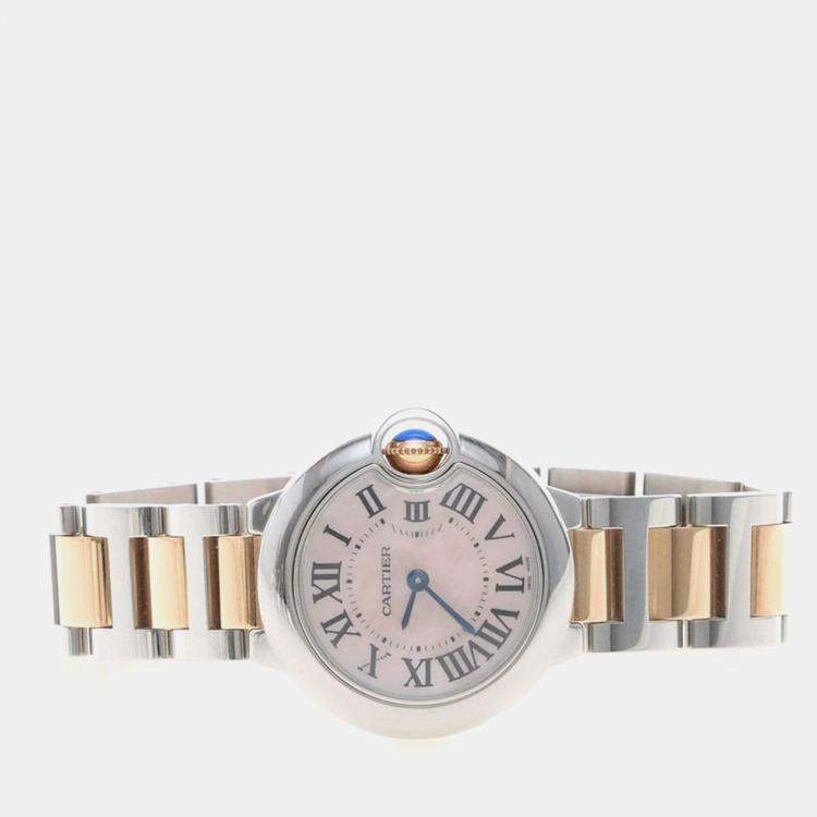 Pre Owned Cartier Ballon Bleu W6920034 Quartz Stainless Steel Women's Wristwatch 28 mm
