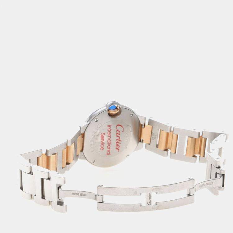Pre Owned Cartier Ballon Bleu W6920034 Quartz Stainless Steel Women's Wristwatch 28 mm