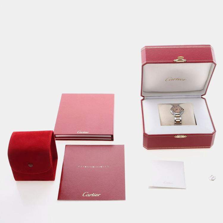 Pre Owned Cartier Ballon Bleu W6920034 Quartz Stainless Steel Women's Wristwatch 28 mm