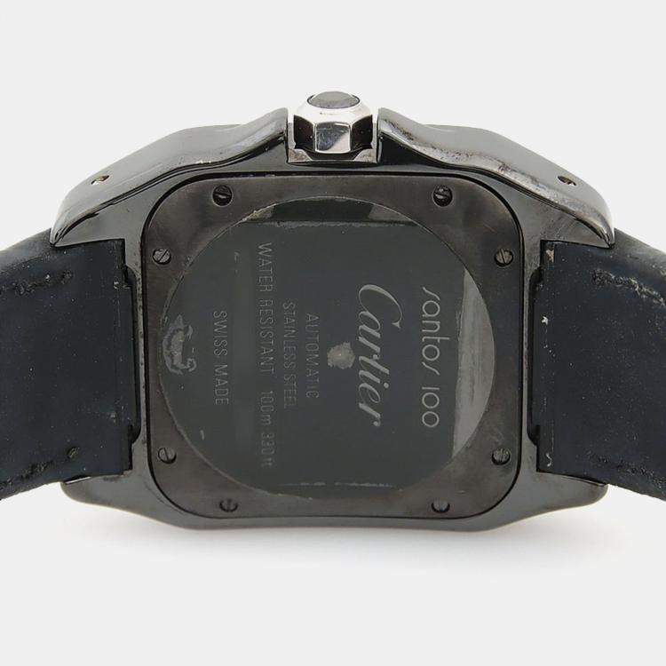Pre Owned Cartier Santos 100 W2020008 Automatic Stainless Steel Women's Wristwatch 33 mm