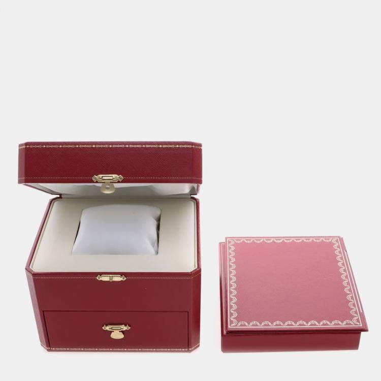 مملوكة مسبقًا Cartier Tank Americaine WB707331 Quartz White Gold Women's Wristwatch 19 mm