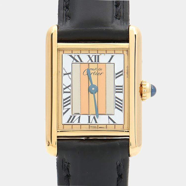 Pre Owned Cartier Tank Must Quartz Silver Women's Wristwatch 20 mm