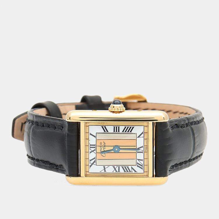 Pre Owned Cartier Tank Must Quartz Silver Women's Wristwatch 20 mm