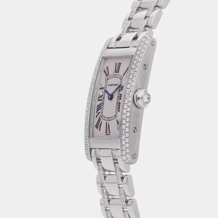 Pre Owned Pre-Owned Cartier Tank Americaine WB7018JP 28 mm x 19 mm