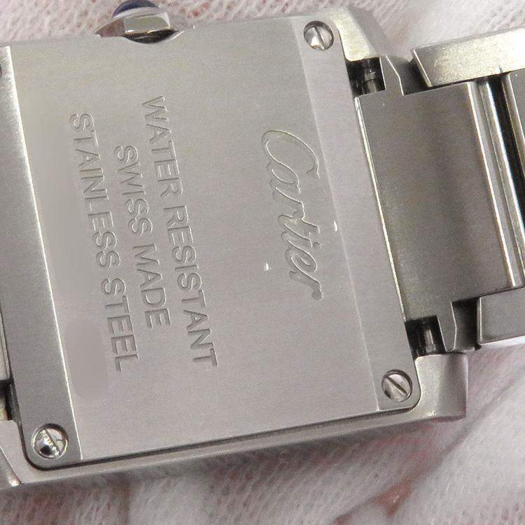 Pre Owned Cartier Tank Francaise WSTA0065 Quartz Silver Stainless Steel Women's Wristwatch 21 mm