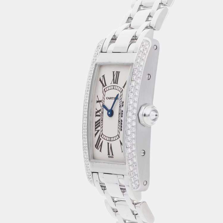 Pre Owned Pre-Owned Cartier Tank Americaine WB7018L1 28mm x 19mm